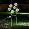 Hqynss Solarlampen für Außen Garten, 2 Stück Solarleuchten Garten Deko Lampen Löwenzahn mit Mehrfarbig LED, IP65 Wasserdicht Solar Blumen Gartenleuchte Beleuchtung für Outdoor, Aussen, Balkon,Terrasse