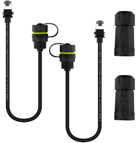 Adattatore Ethernet Starlink per Starlink Gen 3 Mini Cavo V3, Adattatore Starlink SPX su RJ45 Impermeabile per Rete Esterna Cablata Connessione Rapida e Stabile Antenna Internet Satellitare 2 pezzi
