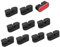 Storage Bag 10Pcs Cable Management Clip Cable Organizers Wire Clip Cord Holder For PC Ethernet Cable Under Desk Home Office