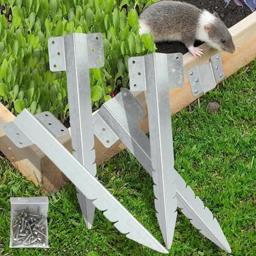 10 Pack Railway Sleepers Brackets-Heavy Duty Sleeper Stakes for Pathway, Garden Raised Bed, Timber Railway Sleeper Connecting Planters Retaining Walls