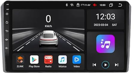 Navegador GPS Radio de Coche 2 DIN para Audi A3 8P S3 RS3 2003-2012 HD Pantalla Tactil Radio Reproductor Reproductor de Internet, Bluetooth, WiFi, 4 Nuclear 1G+16G