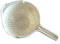 Beige Plastic Colander Filter Strainer With Handle 23cm