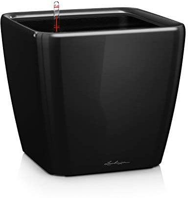 Lechuza 16149 - Maceta Quadro Premium 28 LS Kit completo, color negro (28 x 28 x 26)