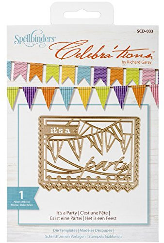 Spellbinders It's a Party Die, Set of 1, Brown