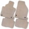 Bär-AfC Auto Fußmatten Royal passend für BMW 3er Cabrio E46 2000-2007, Autoteppiche Velours Beige, Rand Kettelung Beige, Textiler Trittschutz, Set 4-teilig, BM05880n