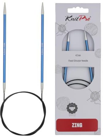 KnitPro International Rundstricknadel ZING 4,00 mm saphir 100 cm, Blau