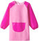 Greyoe 1 Stück Malschürze Kinder Malkittel Kinder Schürze Kinder Lätzchen mit ärmeln Wasserdicht und Schmutzabweisend zum Malen (Rosa, XL)