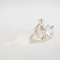 HGJH Ring Silber 925 Damen, Verstellbare Ringe Für Damen Hammerschlag 925Er Sterlingsilber Unregelmäßigkeit Durchbrochene Ewigkeitsringe Trauringe Versprechen Ringe Für Mädchen Damen