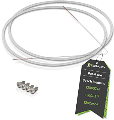 DEKAROX 2 x Pumpentopfdichtung Dichtung für Geschirrspüler 182mm Reparatursatz bei Fehler E15 für Spülmaschine Bosch Siemens Neff Constructa Küppersbusch wie 12005744 12005317 12026667 Version 2.0