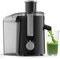 SIFENE AMR512 - Exprimidor centrífugo compacto, pantalla de jugo de titanio, acero inoxidable, plástico sin BPA, negro