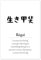 Ikigai Poster von Typobox 100 x 150 cm Schwarz-Weiß Wandbilder Wanddeko