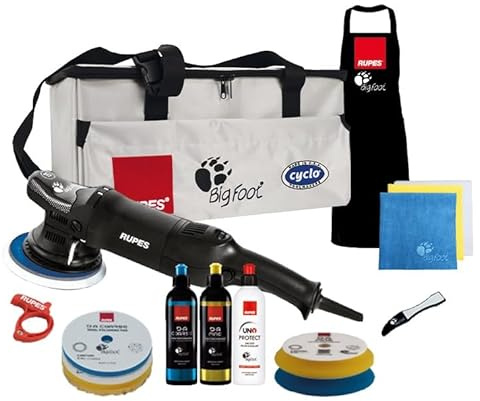 RUPES LHR15 ES Rotorbit-Poliermaschine Bigfoot im Set Lux