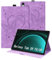 Auslbin Custodia compatibile con Samsung Galaxy Tab S9 FE 10.9 Cover, Pelle Goffrata Farfalla PU con Funzione di Supporto, Tab Cover per Tab S9 FE/SM-X510, Viola