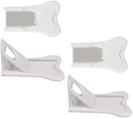 Schiebetür Sperre Schrank,4 PCS Schiebetürschlösser für Baby Proofing Kinder Selbstklebende Sicherheitstürschlösser Kindersicherung Schrank Schiebetür Schloss für Öffnen Kühlschrank Fenster Schrank