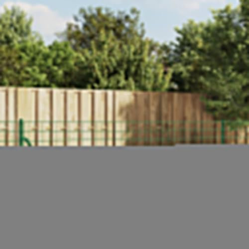 SECOLI Maschendraht mit Einschlaghülsen Maschendrahtzaun Set Absperrzaun Gartenzaun Set Komplettset Zaun Gartenzaunset Zaunset Drahtzaun Maschendraht-Grün-1 x 10 m-2