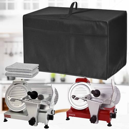 BESWOOD250 & VEVOR Compatible Meat Slicer Cover - Deli Meat Slicer Dust Cover (20.86D x 17.71W x 14.96H)