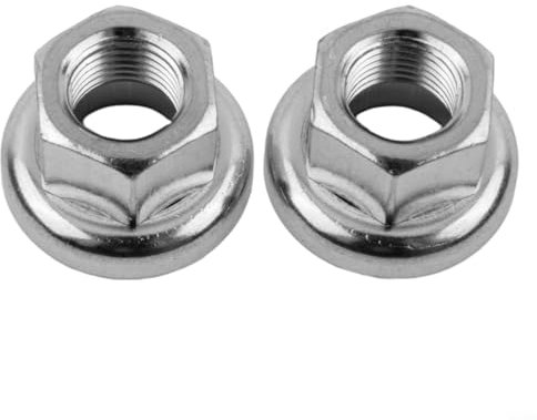 Para bicicleta Hub Crew Nut Tornillo, M9 M10 3/8, Plata Oscuro, para MTB Para bicicletas (2PCS M10)