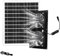 Solar Ventilator, 15W Wasserdicht Lüfter mit Solarpanel, 2688r/min DC Doppelventilator, 180m³/h Hohe Luftmenge, Gewächshaus Lüfter Solar Außenlüftung für Zwinger, Hühnerställe und Gewächshäuser