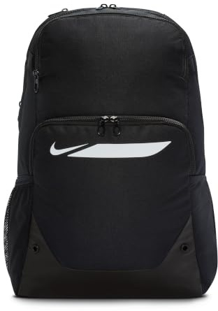 NIKE Academy Fußballrucksack (Groß, 30 L), BLACK/BLACK/WHITE, IO0912-010, MISC