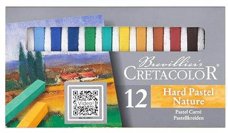 Cretacolor Hard Pastel Carré Set, Nature, Set of 12