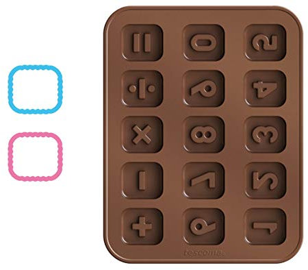 Tescoma 630966 Delicia Kids Stampo per Cioccolatini con Tagliabiscotti, Numeri