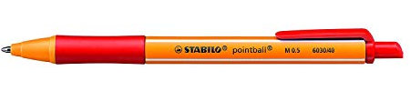 Stabilo pointball Kugelschreiber, einziehbar, Tinte, Rot