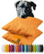 npluseins 2er Pack Kissenhüllen mit Struktur-Muster - Polsteroptik 617.767, 1 Pack (2 Stück) - Kissenhüllen 50 x 50 cm, orange meliert