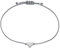 Selfmade Jewelry Armband Damen Herz Silber Handmade Armbändchen mit Herzchen Größenverstellbar Inkl. Geschenk-Verpackung (Silber - Grau)