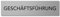 Interluxe Türschild Geschäftsführung 200x50mm, Schild aus Aluminium, selbstklebend für Büro, Firma, Werkstatt, Unternehmen als Leitsystem für Mitarbeiter, Kunden und Gäste