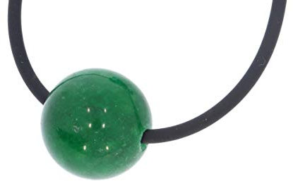 Jade grün Kugel Schmuck Edelstein Anhänger 16mm gebohrt - HS1508