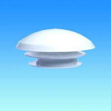 Mushroom vent with 80mm hose connector for caravan and motorhome