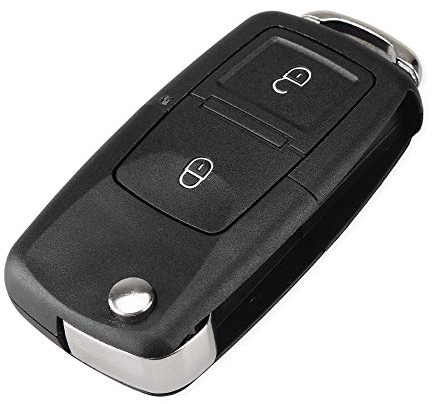 topone1 2 3 Button Remote Flip Folding Car Key Shell Case Fob For VW For Volkswagen Bora Passat Golf Polo Jetta Touran no Blade (2Button)