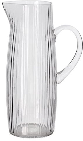 BITZ Kusintha Kanne, Wasserkrug aus Glas, Fassungsvermögen 1,2 L, Klar (1 stück)
