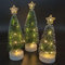 3 Stück Miniatur Weihnachtsbaum, Künstlich Klein Deko Christbaum, Deko Grün Tischbaum, aus Kunststoff und Kupferdraht Lampen, Verwendet den Desktop Einkaufszentrums