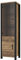 Furniture24 Vitrine OLIN 05 Wohnzimmerschrank Appenzeller Fichte/Schwarz matt Vitrinenschrank Schrank (ohne Beleuchtung)