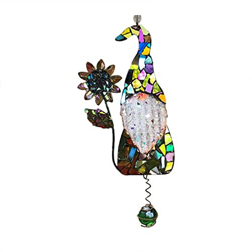 Schaukel Garten Mit Gestell Fenster-Garten-Glitzerzwerg-Balkon-Anhänger-Dekor-Anhänger-Hauszwerg-Hängen Aufhängung Boxsack (A, One Size)