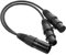 Milisten Xlr-audiokabel Splitter Kabelverbinder Mikrofon Audiokabel Mikrofonkabel Lautsprecherkabelanschlüsse Lautsprechersystemkabel Männlich Zu Weiblich Kabel Netzteil Hochleistung Kupfer