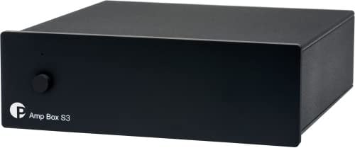 Pro-Ject Amp Box S3, Mikro-audiophiler Stereo-Endverstärker mit 2 x 50 W, Triggeranschluss, Schwarz