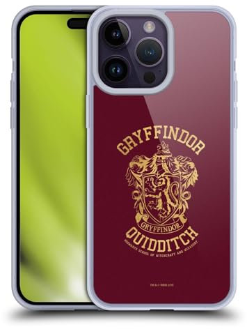 Head Case Designs Offizielle Harry Potter Gryffindor Quidditch Deathly Hallows X Soft Gel Handyhülle Hülle kompatibel mit Apple iPhone 14 Pro Max