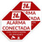 Becral® - Pegatina Alarma conectada 24h | Adhesivo Alarma | Vinilo disuasorio antirrobo | Resistente UV/agua | Interior - exterior (2)