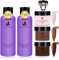 Acryl Pulver und Acryl Liquid High Capacity Set MAGIC ARMOR 3pcs Braun Acryl Pulver für Nägel mit Acrylflüssigkeit Geruchsarm, Monomer Acryl Liquid für Nägel Salon Quality Acryl Nägel Verlängerung kit