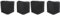 Uonlytech 4 Pièces Pieds D'échelle Pliants Coussins De Chaise Coussin De Pied D'échelle Pieds Déchelle Patins pour Les Pieds De L'escabeau Échelles Caoutchouc Miroir Pleine Longueur Meubles