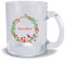 Kiwistar Tasse en verre transparent – Couronne de Noël – Personnalisable avec texte imprimé – Personnalisable – Personnalisable – Tasse personnalisable – Tasse à personnaliser soi-même – Inscription –