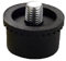 Rubber Mallet Hammer Replacement, 40mm Black Manual Installation Hammer Head Attachment for Hammer