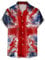 NNGOTD British Coronation Union Jack Hawaiian Shirt Beach Shirt Mens UK British Flag 3D Print Casual Button Down Beach Holiday Aloha Short Sleeve Shirt Britain Union Jack Grunge Flag Hipster Shirt
