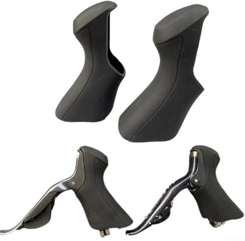 Housses de levier de vitesse en caoutchouc sur mesure pour Ultegra Di2 ST6870 (rouge)