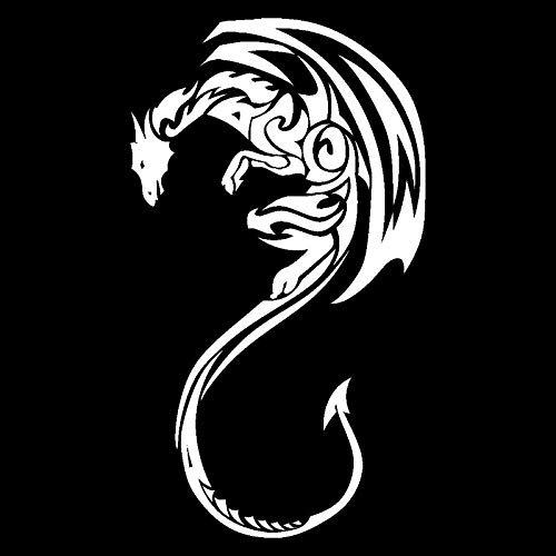 ROPEME 14,4 * 25,4 cm Flying Dragon Auto Aufkleber Auto Tür Vinyl Auto Styling Dekorative Auto Und Motorrad Aufkleber