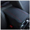 Coussin de Accoudoir Voiture Universel Four Seasons,Coussin Accoudoir en cuir en Fibre Gaufrée pour le Repose Coude,Accoudoir Central Universel Accessoire Voiture Interieur (Rouge)