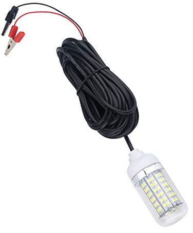 Nurnesy 12V Outdoor LED Tauchlampe Unterwasser Nachtboot Angeln Lichtlampe (Weißes Licht)