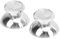SENECESLI 2 Stück Daumengriffe Joystick-Kappe Analog-Stick-Abdeckung for Daumengriffkappen for Handheld-Spielkonsolen-Controller (Silver)